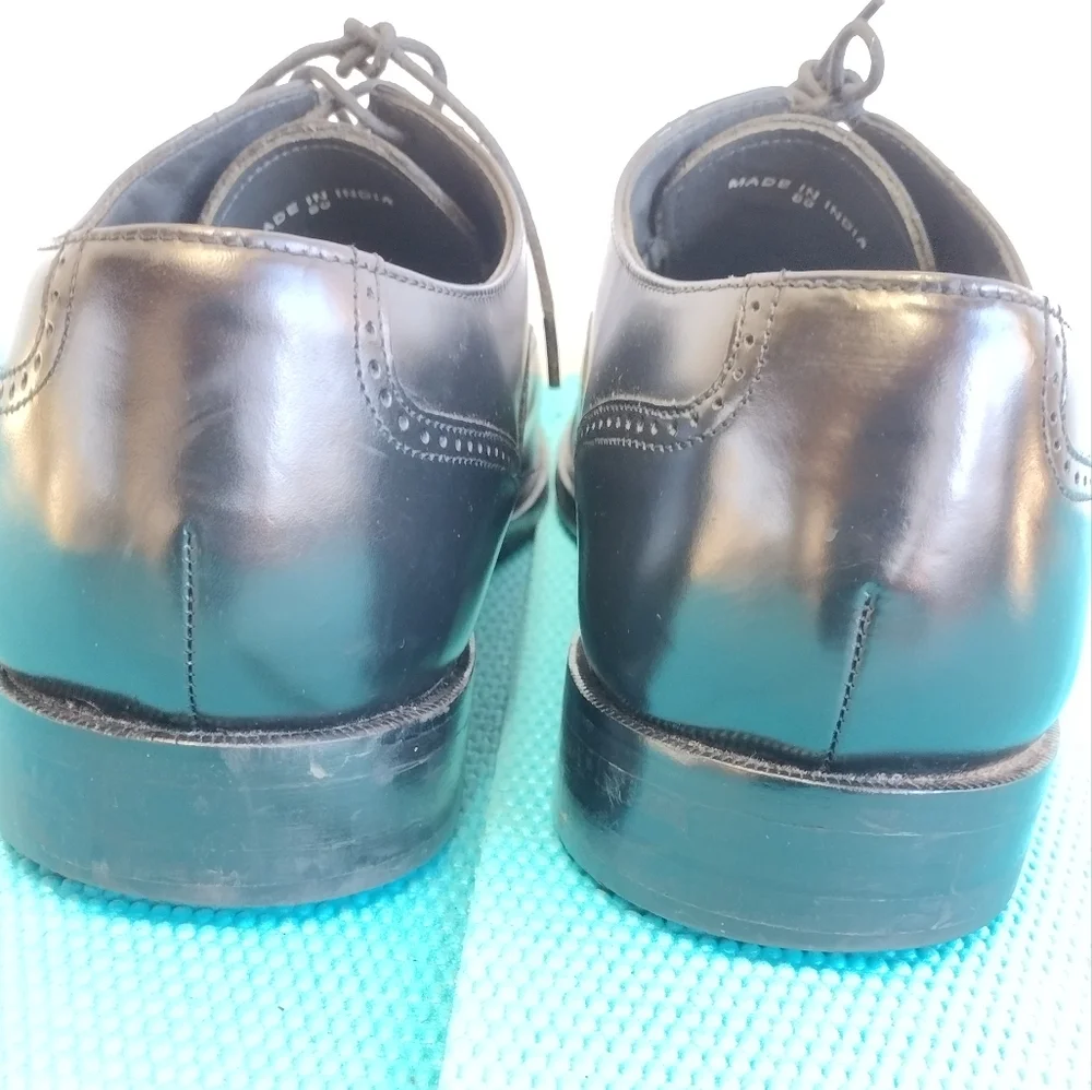 Bostonian Men's Lace Up Black Leather Dress Shoes Derby - Size 11